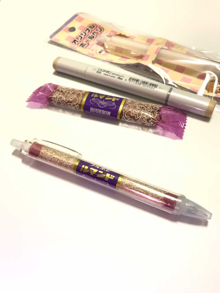 “ルマンドのボールペン”を作る方法　お菓子の包装を使ったアイデアに「天才」「真似したい」の声