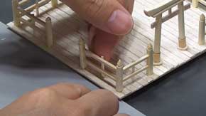 神社 不思議な生き物 ジオラマ 製作 レジンアート メイキング 神秘的 社 守護者