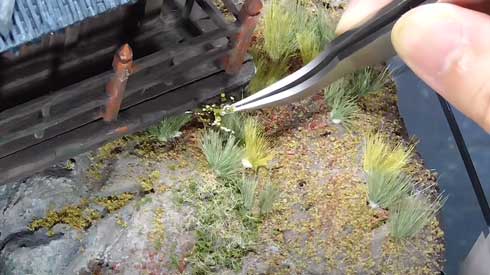 神社 不思議な生き物 ジオラマ 製作 レジンアート メイキング 神秘的 社 守護者