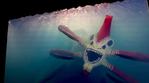 神社 不思議な生き物 ジオラマ 製作 レジンアート メイキング 神秘的 社 守護者