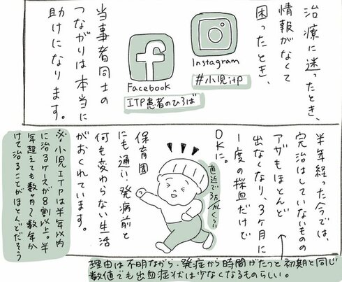 子どもが青アザで入院した話35