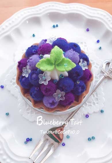 フェルト ケーキ フェイクスイーツ ハンドメイド