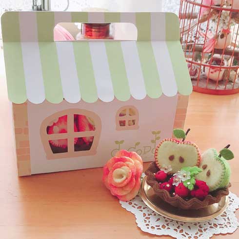 フェルト ケーキ フェイクスイーツ ハンドメイド
