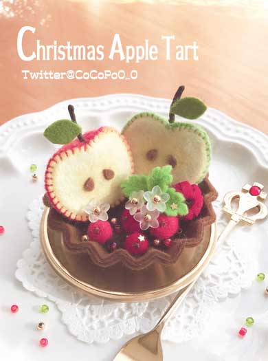 フェルト ケーキ フェイクスイーツ ハンドメイド