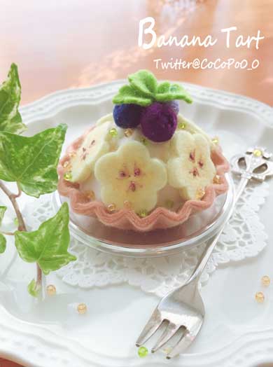 フェルト ケーキ フェイクスイーツ ハンドメイド