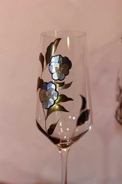 ガラス 蒔絵 螺鈿 きれい 美しい 漆芸