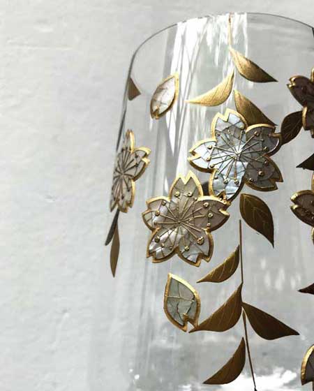 ガラス 蒔絵 螺鈿 きれい 美しい 漆芸