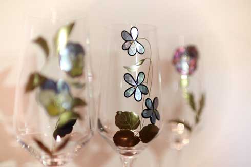 ガラス 蒔絵 螺鈿 きれい 美しい 漆芸