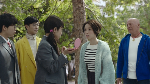 上戸彩 ドラえもん CM ツインテール 制服 ソフトバンク 未来のしずかちゃん 堺雅人 5G ブルース・ウィリス