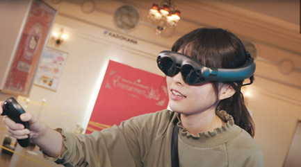 ハローキティのスペースシューティングをする人