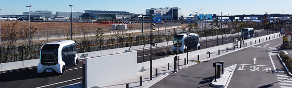 トヨタが公開した自律走行EV「e-Palette」（写真：トヨタ自動車、以下同）