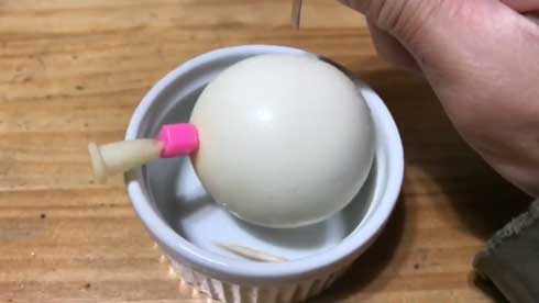 風船 プリン 割れる瞬間 スロー 撮影 割れない 爪楊枝 折れる