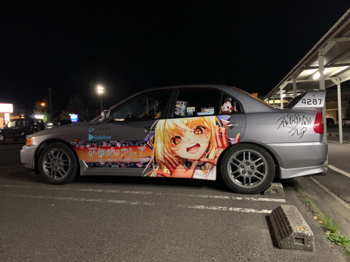 ホロライブ 不知火フレア 痛車 ランエボ4