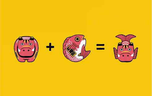 縁起物 キメラ エンギメラ カプセルトイ だるま 招き猫 赤べこ 鯛