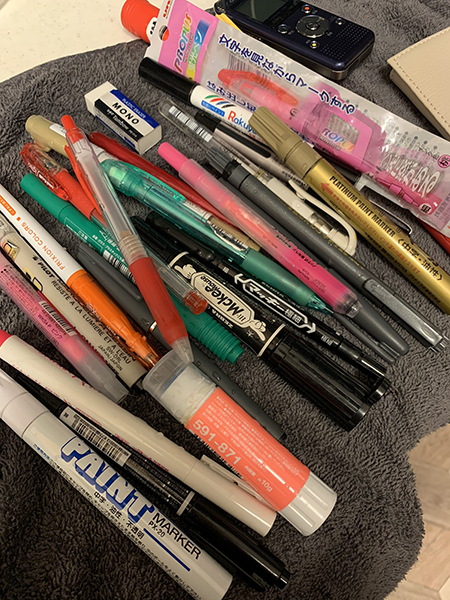 被害甚大な筆記用具