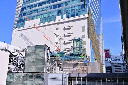 渋谷駅前 重機 大博覧会 写真 再開発 工事現場 クレーン ロマン