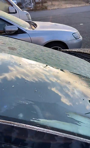 フロントガラス