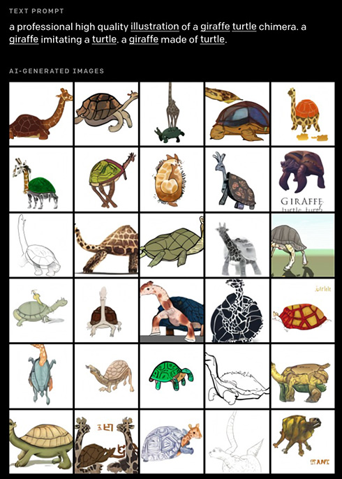 テキストから画像生成するAI「DALL・E」　「バレリーナ衣装で犬の散歩をする赤ちゃんダイコンのイラスト」など成果を発表