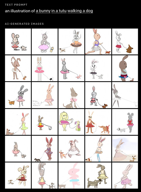 テキストから画像生成するAI「DALL・E」　「バレリーナ衣装で犬の散歩をする赤ちゃんダイコンのイラスト」など成果を発表