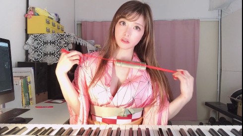 高木里代子 鬼滅の刃 竈門炭治郎 竈門禰豆子 竈門炭治郎のうた ピアノ カバー