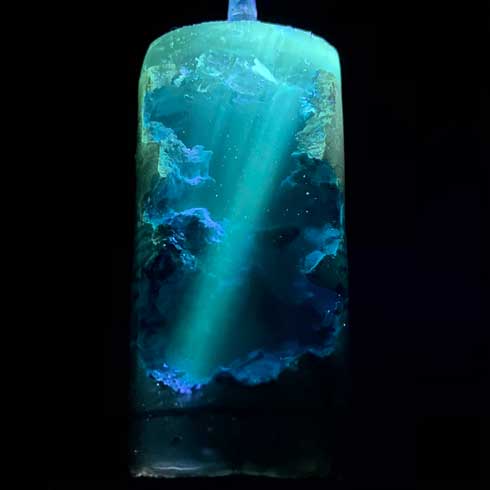 レジン コルク アート 作品 アクセサリー M's craftworkS 海 雲 クジラ オーロラ