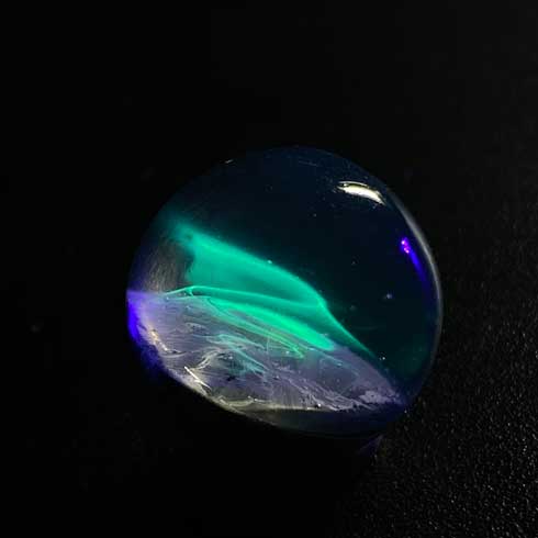 レジン コルク アート 作品 アクセサリー M's craftworkS 海 雲 クジラ オーロラ