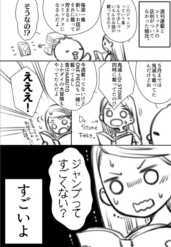 ジャンプ 漫画 twitter たまら 鬼滅の刃 ONE PIECE Dr.STONE