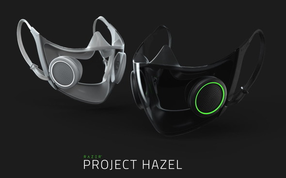 razer ゲーミング スマート マスク 7色 虹色 発光