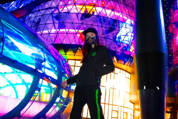 razer ゲーミング スマート マスク 7色 虹色 発光