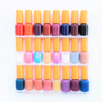 クレパス柄水性ネイル