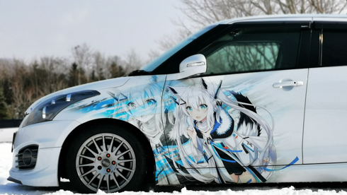 痛車 白上フブキ スイフトスポーツ