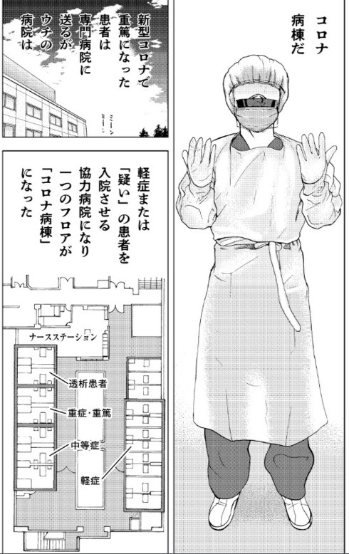「コロナ病棟、葛藤の先に・・・」2p