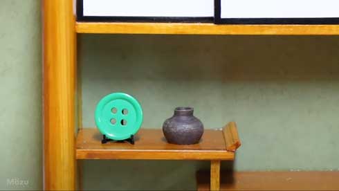 こびとの床の間 手作り ミニチュア コンセント Mozu