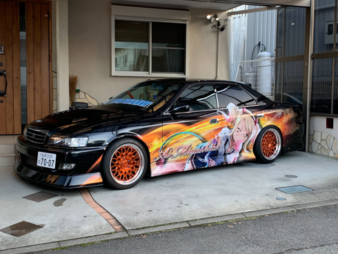 痛車 ニジガク ラブライブ！虹ヶ咲学園スクールアイドル同好会 朝香果林 宮下愛 DiverDivaチェイサー