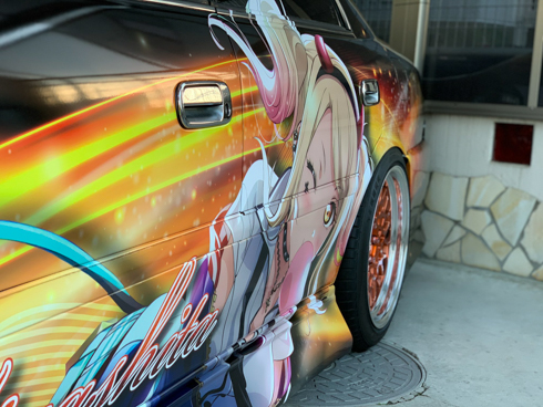 痛車 ニジガク ラブライブ！虹ヶ咲学園スクールアイドル同好会 朝香果林 宮下愛 DiverDivaチェイサー