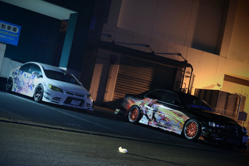 痛車 ニジガク ラブライブ！虹ヶ咲学園スクールアイドル同好会 朝香果林 宮下愛 DiverDivaチェイサー