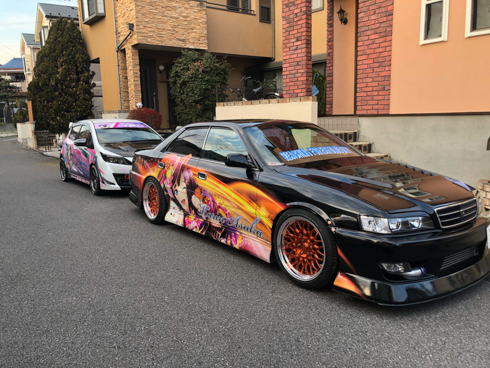 痛車 ニジガク ラブライブ！虹ヶ咲学園スクールアイドル同好会 朝香果林 宮下愛 DiverDivaチェイサー