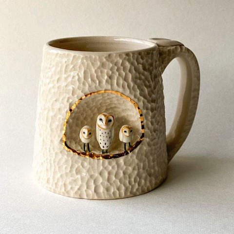 マグカップに籠る動物