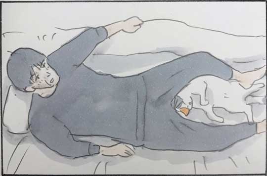 猫 漫画 拾い猫のモチャ はじめてのコタツ お父さん 子猫 あるある