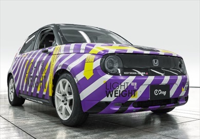 ドラッグレース仕様の電気自動車「e-DRAG（イードラッグ）」（写真：ホンダアクセス）