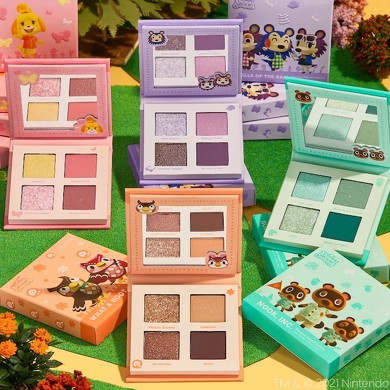 ★あつまれどうぶつの森 あつ森 Colourpopコラボ アイシャドウ限定セット 新作☆Colourpop☆【あつ森コラボ】4色アイシャドウパレット