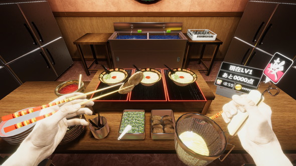 とんこつラーメン カウンターファイト一蘭 VR Oculus トリコル