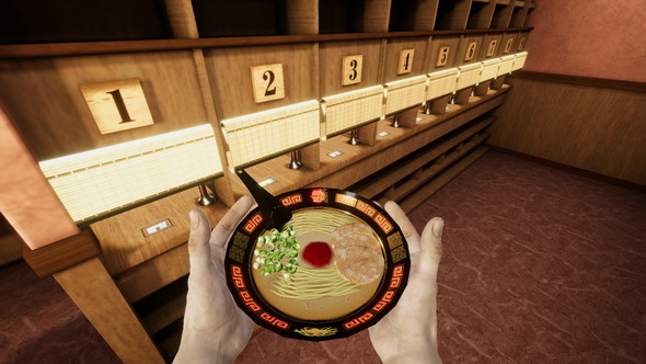 とんこつラーメン カウンターファイト一蘭 VR Oculus トリコル