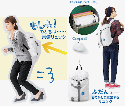 宇宙飛行士風防災セット