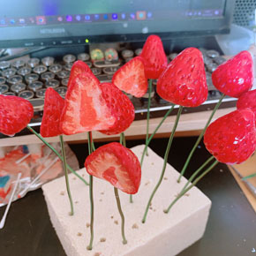 クレープ鉢植え