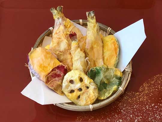 和紙 フェイクフード メガネの おじいちゃん 作品 制作 展示