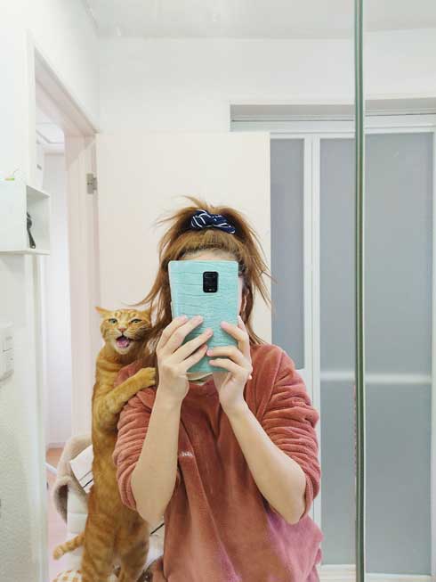 猫 ツーショット 写真 ポーズを決めてくれる リア充 カップル