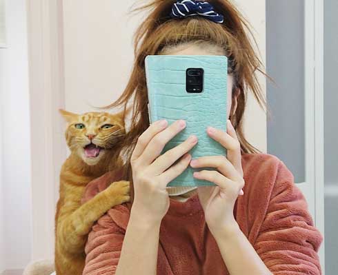 猫 ツーショット 写真 ポーズを決めてくれる リア充 カップル