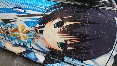 痛車 ゆずソフト 天色アイルノーツ 天霧夕音 レガシィ