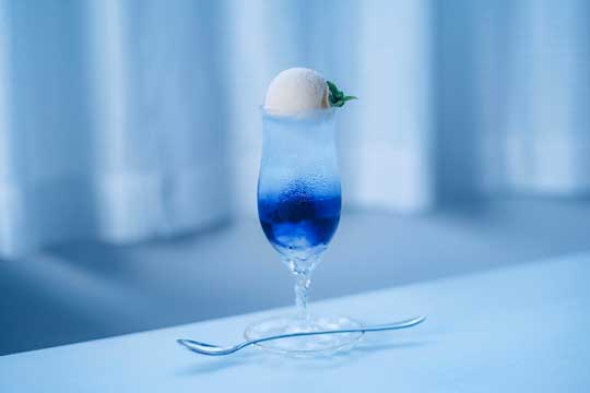 夜空 浮かべた レアチーズケーキ tsunekawa クリームソーダ きれい